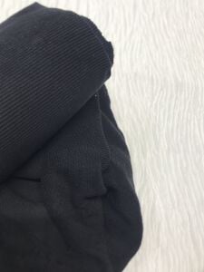 Ribanalı 3 İplik Kumaş Siyah – Parça 110x170 cm