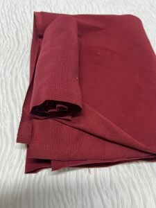 Ribanalı Diz Yapmaz 2 İplik, Parça 125x180 cm - Bordo