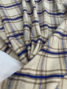 Kalın Ekose Oduncu Kumaş Kışlık - Sütlü Kahve, Mavi, Kahve