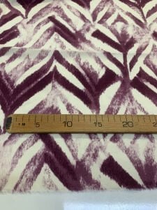 Mürdüm Etnik Zikzak Desenli Viskon Kumaş