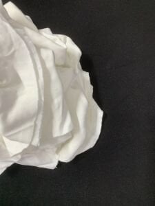 Ekru Bebe Ribanası Penye Kumaş, Parça 75x190 cm