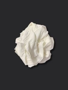 Ekru Bebe Ribanası Penye Kumaş, Parça 80x180 cm