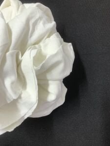 Ekru Bebe Ribanası Penye Kumaş, Parça 80x180 cm