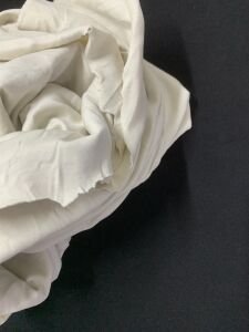 Krem Bebe Ribanası Penye Kumaş, Parça 110x170 cm