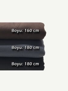 Şardonlu 3 İplik Kumaş Seti, Boyları 160-180-180 cm arası 3 adet