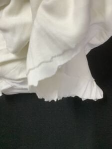 Ekru Bebe Ribanası Penye Kumaş, Parça 110x190 cm