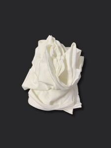 Ekru Esnek Bebe Ribanası Penye Kumaş, Parça 100x180 cm