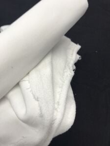 Ribanalı 3 İplik Kumaş Ekru – Parça 80x180 cm