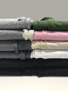 3 İplik Penye Kumaş Seti, Boyları 80-90 cm arası 12 adet