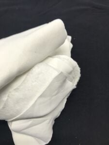 Ribanalı Şardonlu 3 İplik Kumaş Ekru, Parça 80x180 cm