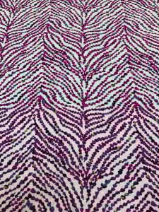 Fuşya Modern Desenli Viskon Kumaş