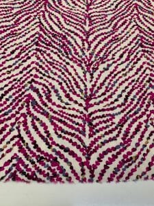 Fuşya Modern Desenli Viskon Kumaş