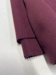 Ribanalı Selanik Kumaş Hafif Şardonlu, Parça 75x170 cm - Bordo