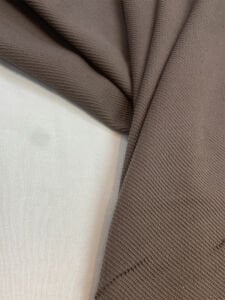 Kışlık Pamuklu Fitilli Elbiselik Kumaş Kahverengi
