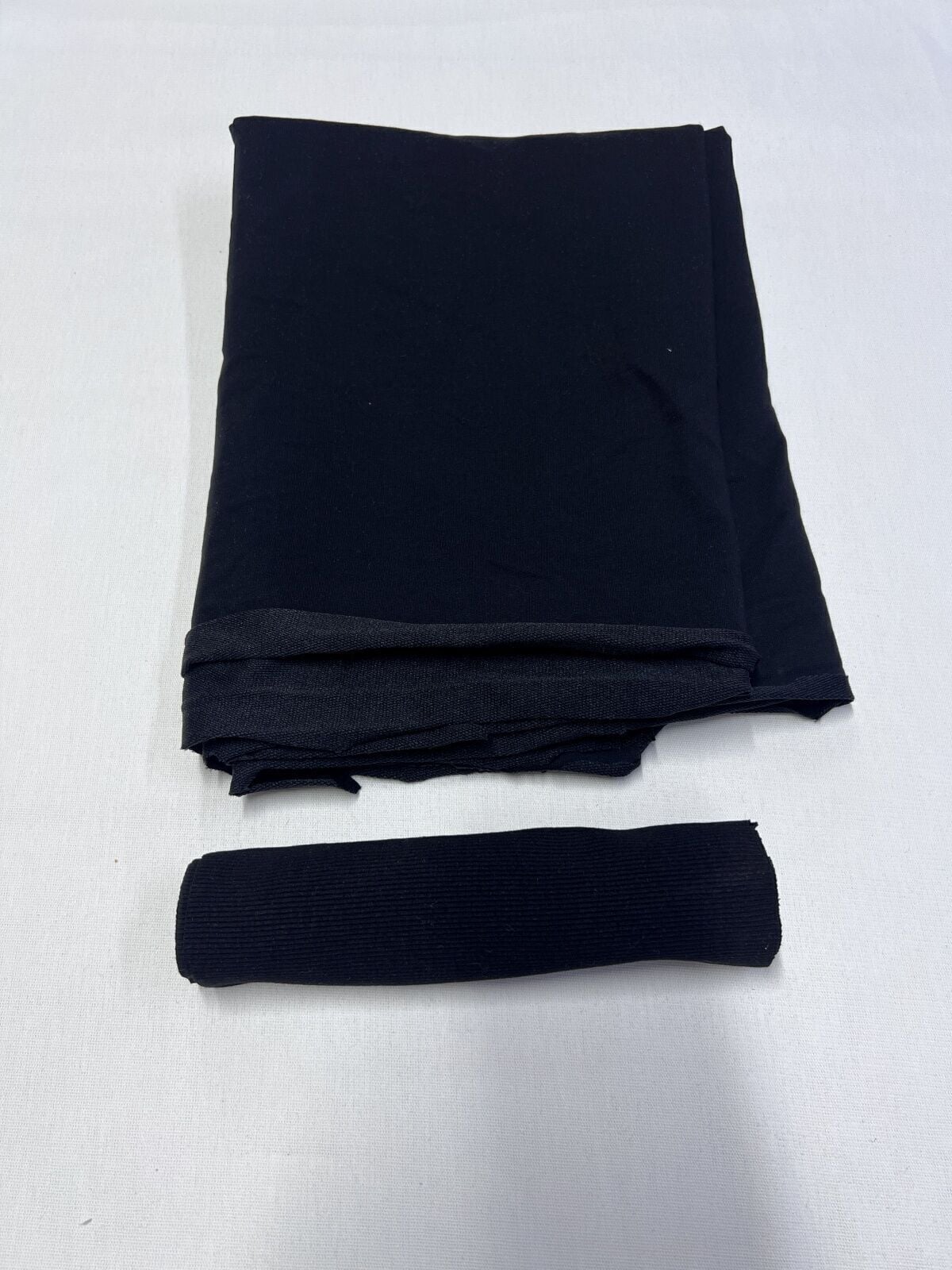 Ribanalı Diz Yapmaz 2 İplik, Parça 90x190 cm - Siyah
