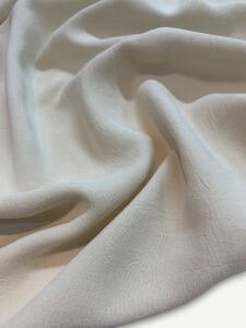 Krep Kumaş Ayrobin Efektli Dökümlü - Taş Rengi