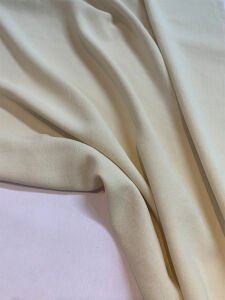 Krep Kumaş Ayrobin Efektli Dökümlü - Taş Rengi