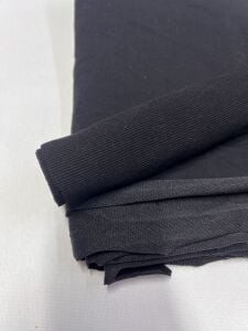 Ribanalı Diz Yapmaz 2 İplik, Parça 85x190 cm - Siyah