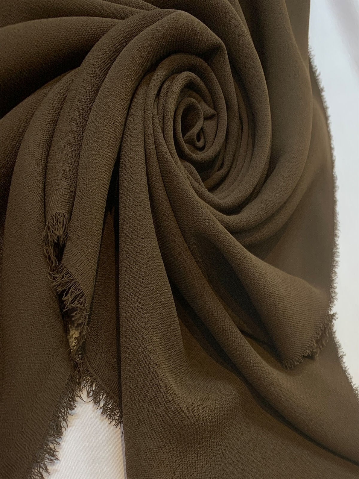 Krep Kumaş - Kahverengi