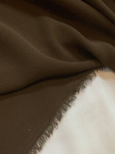 Krep Kumaş - Kahverengi