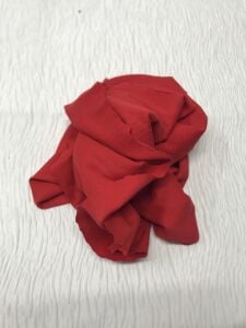 Ribana Fitilli Kumaş Kırmızı – Parça 105x120 cm