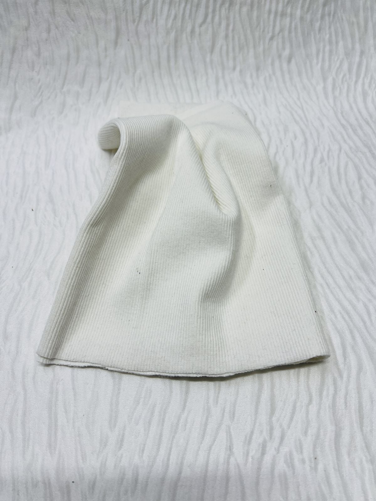 Ribana Fitilli Kumaş, Parça 20x110 cm - Beyaz