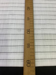 Çizgili Keten Kumaş - Beyaz Siyah Çizgili