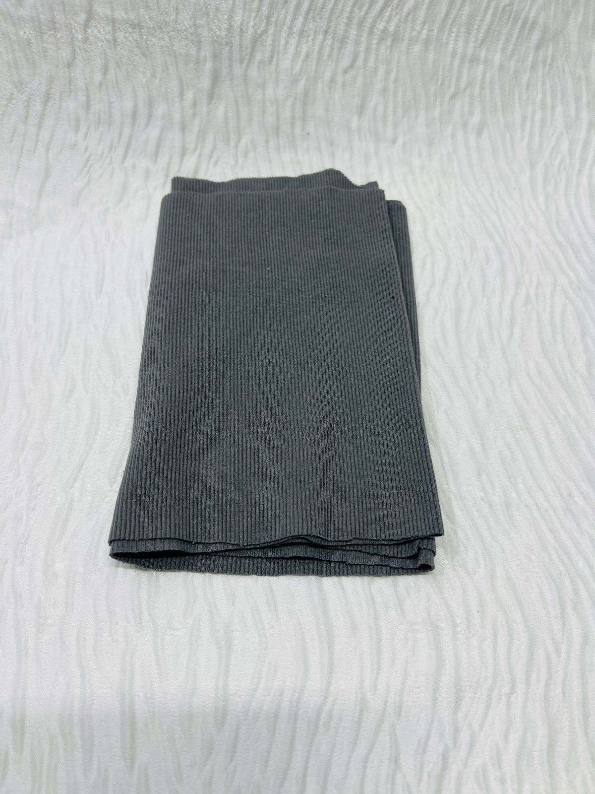 Ribana Fitilli Kumaş, Parça 20x110 cm - Koyu Gri