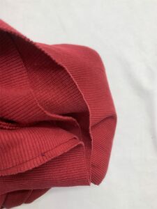 Kırmızı Kaşkorse (Ribana) Kumaş, Parça 55x130 cm