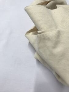 Krem İnce Ribana Kumaş, Parça 85x170 cm