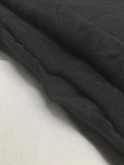 Orta Kalite Rejenere Az Şardonlu 3 İplik Kumaş, Parça 95x180 cm Siyah