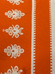 Eteği Sulu Etnik Desenli Viskon Kumaş