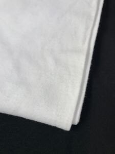 Beyaz Hafif Şardonlu Dar Enli İnterlok Kumaş, Parça 250x70 cm (HAFİF KİRLİ)