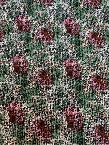 Desenli Viskon Penye Kumaş Dökümlü Esnek Elbiselik - Mozaik Desenli