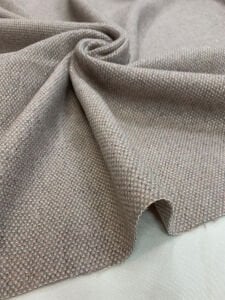 Sim Detaylı Pudra Kışlık Kumaş - Kalın Mantoluk ve Örtülük