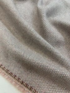 Sim Detaylı Pudra Kışlık Kumaş - Kalın Mantoluk ve Örtülük