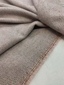 Sim Detaylı Pudra Kışlık Kumaş - Kalın Mantoluk ve Örtülük