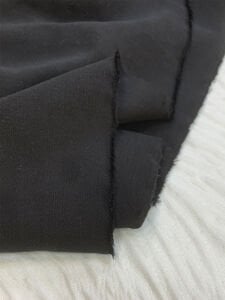 Siyah Tensel Keten Kumaş Dökümlü