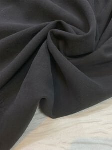 Siyah Tensel Keten Kumaş Dökümlü