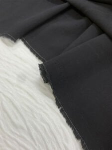 Siyah Tensel Keten Kumaş Dökümlü