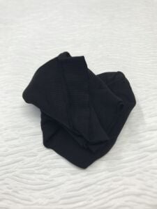 Ribana Fitilli Kumaş Siyah – Parça 35x130 cm