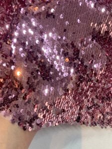 Pembe Pul Payet Kumaş