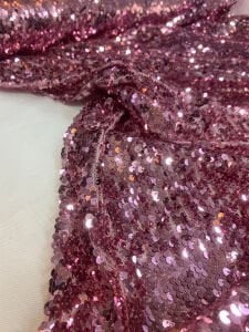 Pembe Pul Payet Kumaş