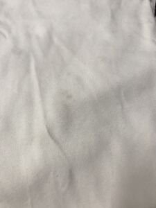 Ekru Esnek Bebe Ribanası Penye Kumaş, Parça 120x170 cm (HAFİF KİR VAR)