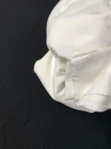 Ekru Esnek Bebe Ribanası Penye Kumaş, Parça 120x170 cm (HAFİF KİR VAR)