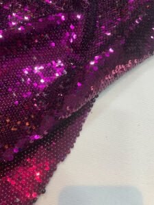 Mor Pul Payet Kumaş Çift Yönlü