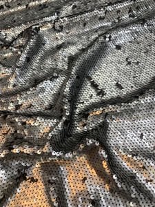 Gümüş Pul Payet Kumaş Çift Yönlü