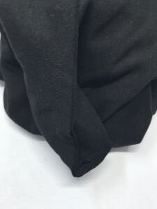 Bebe Ribana Penye Kumaş, Parça 70x200 cm Siyah Renk