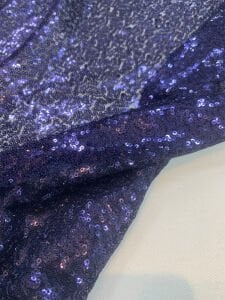 Lacivert Pul Payet Kumaş