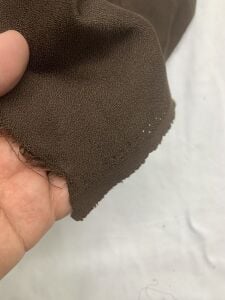 Kumlu Krep Kumaş, Parça 500x150 cm Kahverengi